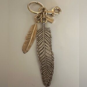 Coach Metallic Gold Keychain
